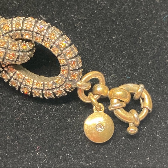 J. Crew Pave Crystal Chunky Chain Link Bracelet - Picture 5 of 9